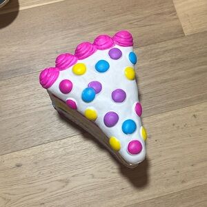 Colorful Polka Dot Cake Slice Squishy